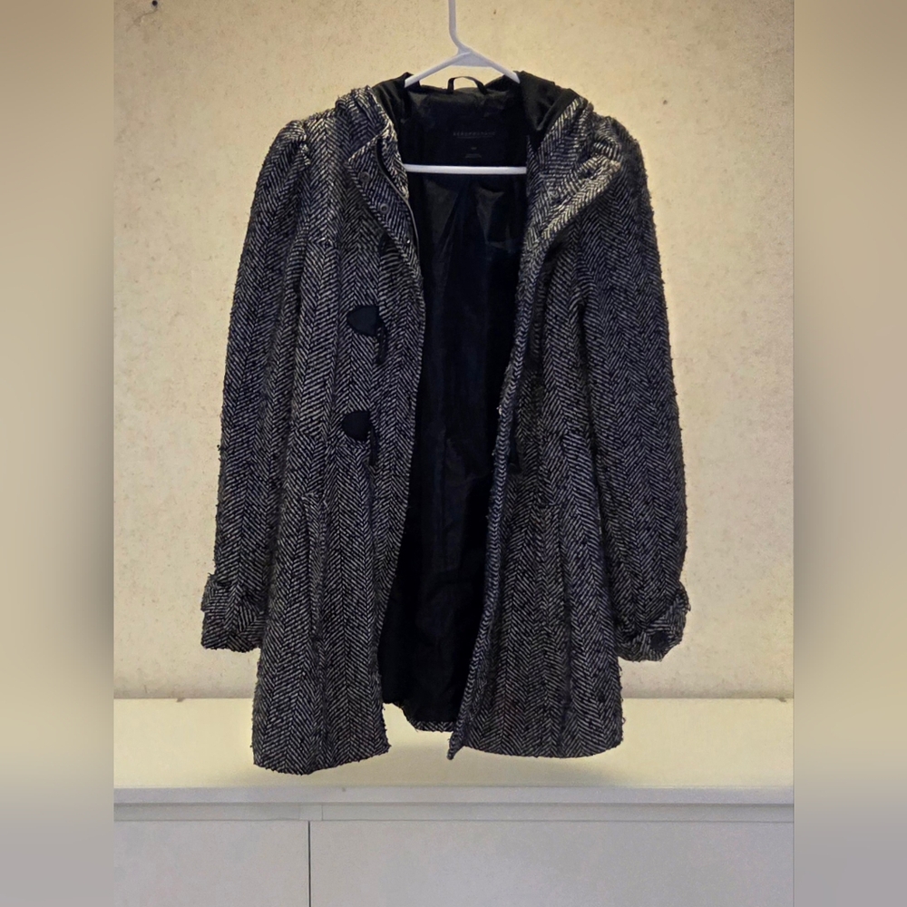 Aeropostale Girls Black Jacket Pea Coat Size M